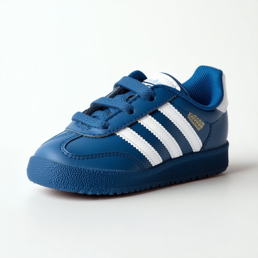 adidas Originals Samoa Leather Comfort Retro Sneaker (Infant/Toddler)