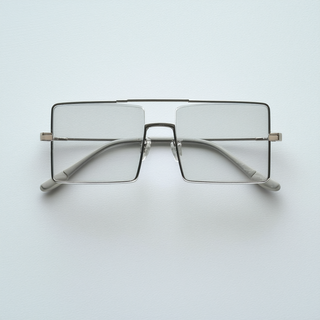 Square Aviator Digital CPU 16-Bit Graphics Gamer Pixel Clear Lens Glasses