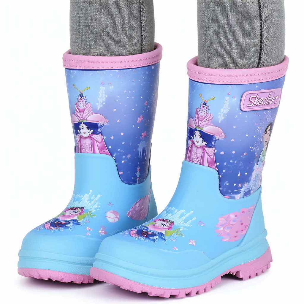 Skechers Kids Puddle Princess Puddle Jumper Neoprene & Rubber Boot (Little Kid/Big Kid)
