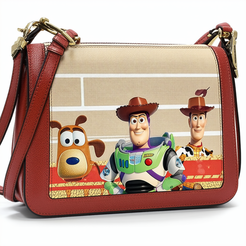 Loungefly Disney Pixar Moments Toy Story Jesse and Buzz Womens Double Strap Shoulder Bag Purse