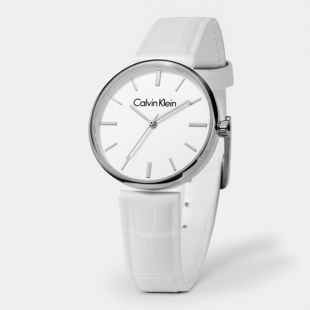 Calvin Klein Womens Analogue Quartz Watch with Leather Strap K8P237U1, Bracelet