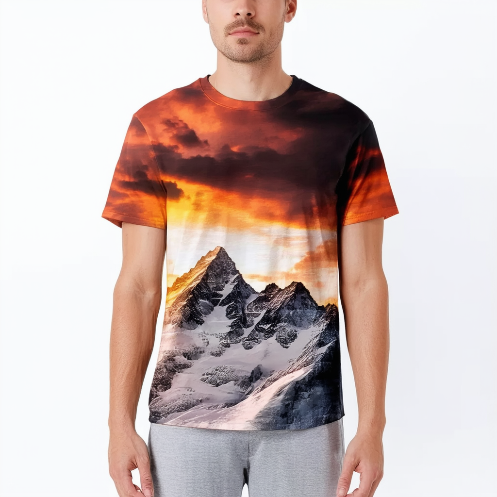 The Mountain Wolf Sunset T-Shirt