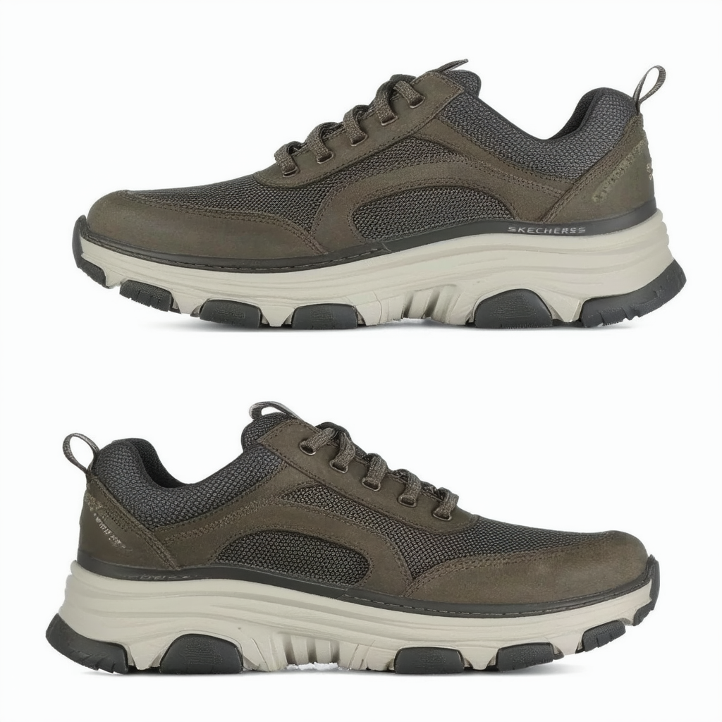 Skechers Men's Terraform-Selvin Goodyear Rubber Low Profile Lace Up Oxford