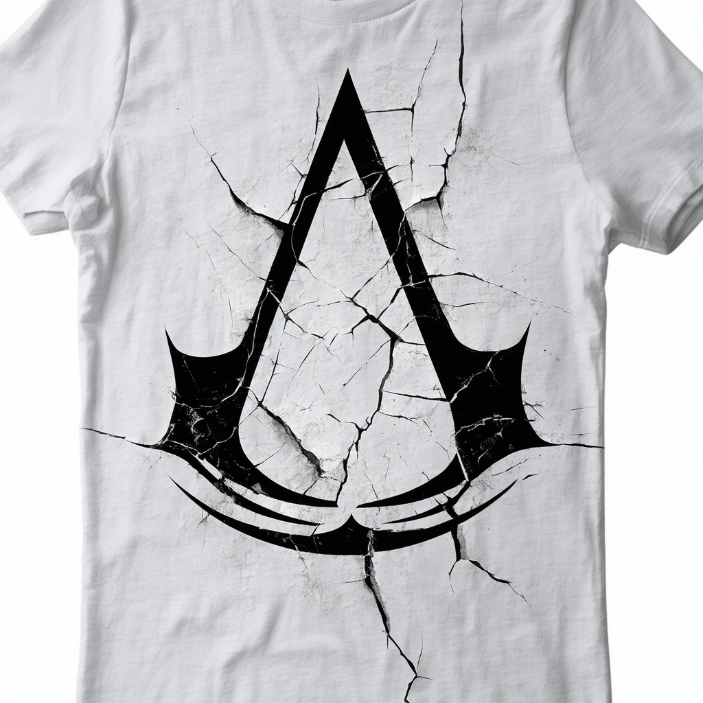 Men's Assassin's Creed Unity Cracked Logo T-Shirt