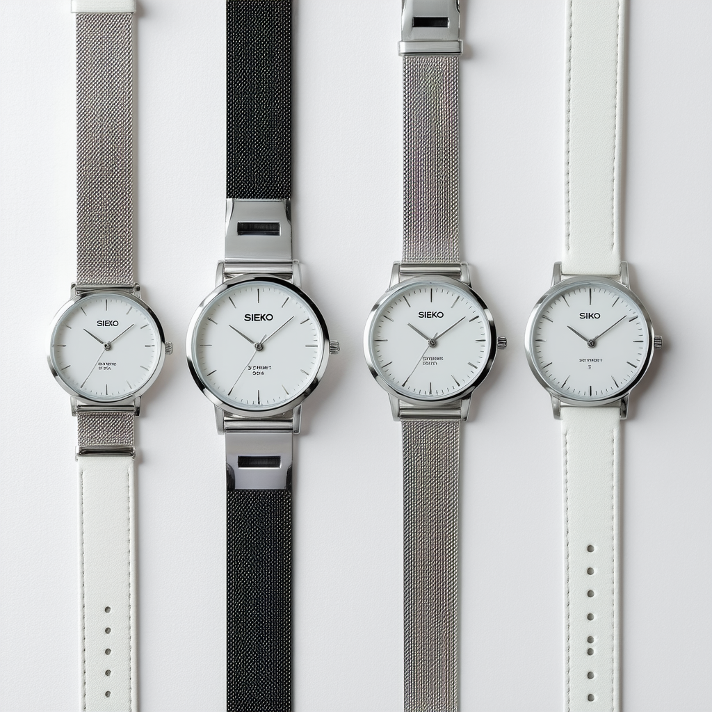 Sieko Women's SYME51 Stainless Steel Analog with Black Dial Watch