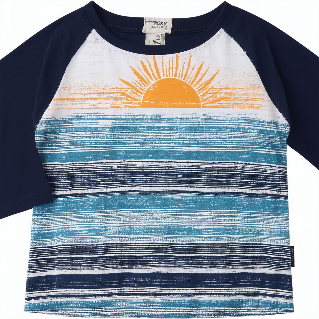 Roxy Junior's Sun and The Sea Baseball Raglan Top