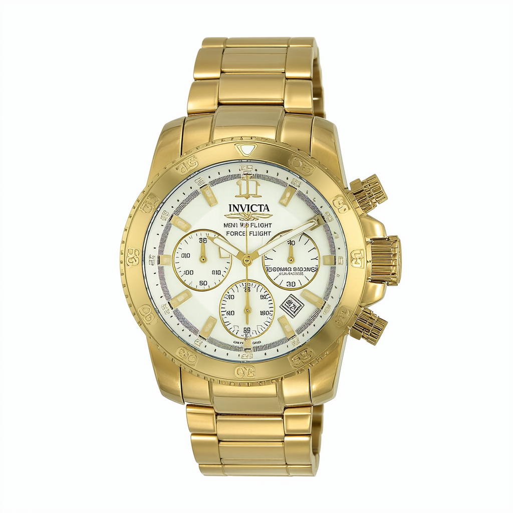 Invicta Men's 5751 Force Flight Multifunction Gold-Tone Stainless Steel Watch