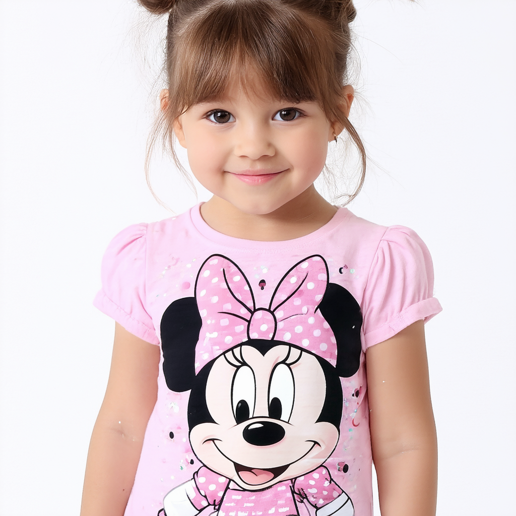 Minnie Mouse Toddler Girls Shirt Adorable Tee Pink