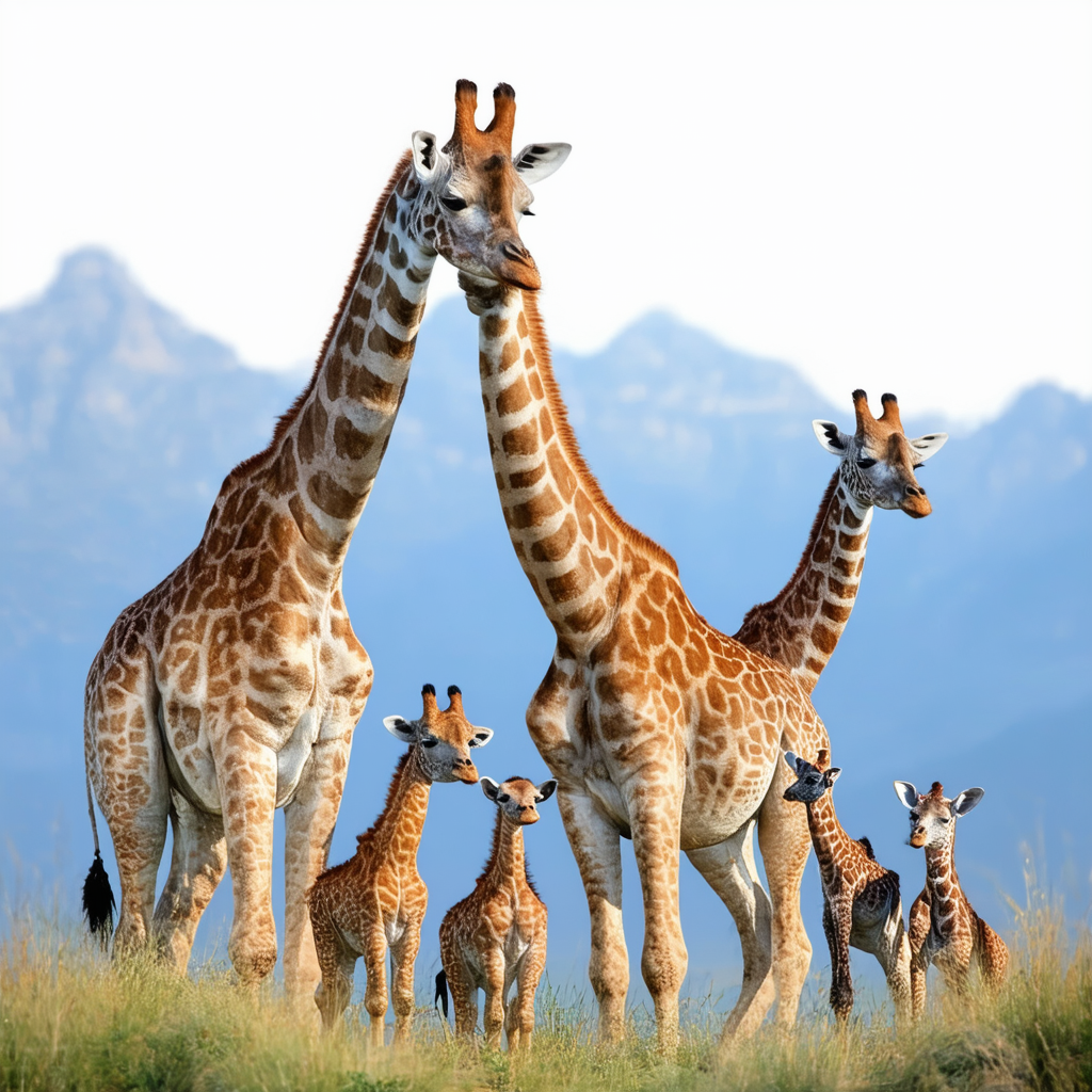 The Mountain Kids Giraffe Family T-Shirt