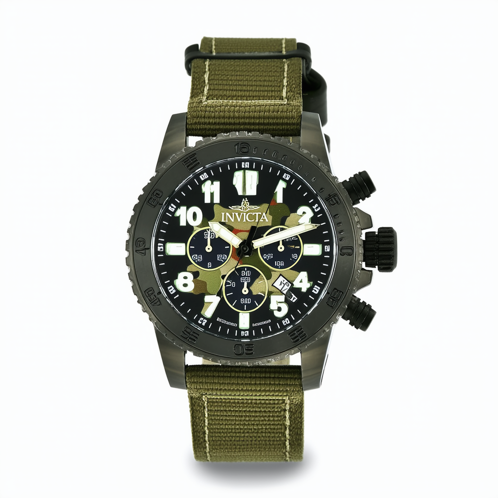 Invicta Men's 1197 Russian Diver Collection Camo Watch