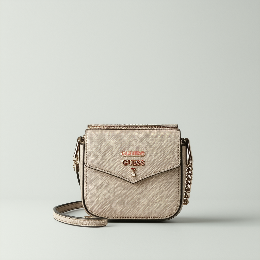 GUESS Lake Shore Mini Canteen Crossbody Bag, Nude