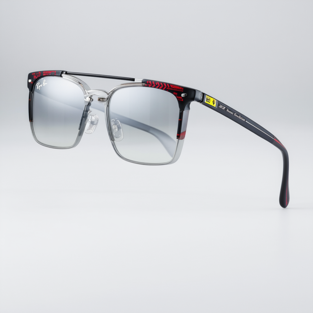 Ray-Ban Rx3698vm Scuderia Ferrari Collection Square Prescription Eyewear Frames