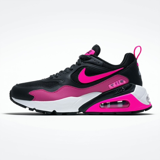 Nike Men's Air Max 180 Black/Pink Blast/Wolf Grey Running Shoe 10 Men US