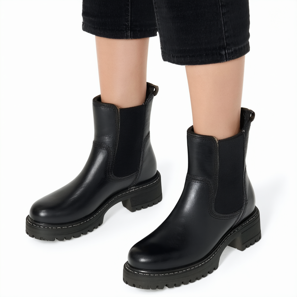 Clarks Women's Sharon Pearl Fashion Boot, Black Leather, 080 M US