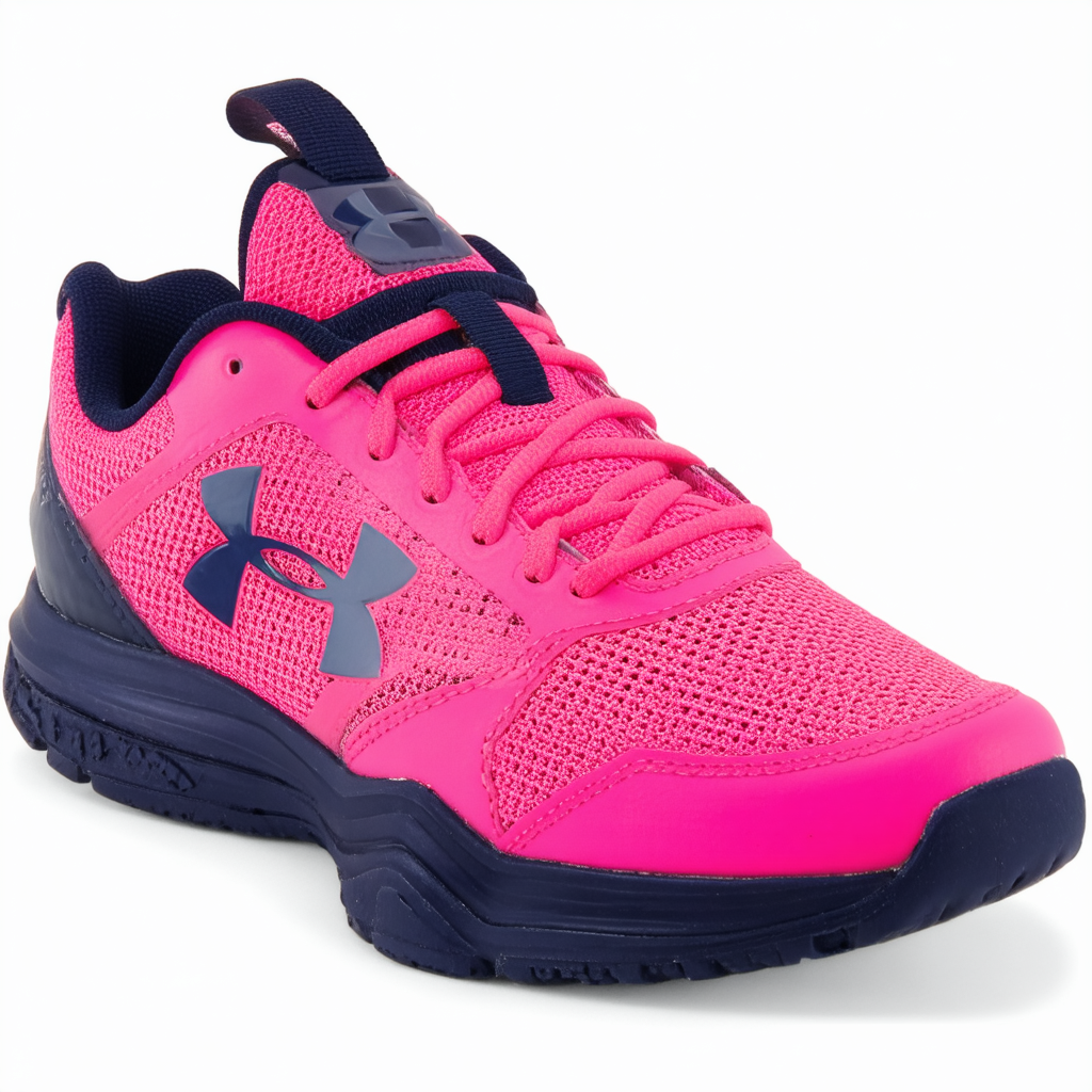 Under Armour Girl's Grade School Micro G Assert 6 Sneaker, Tropic Pink (654)/Blackout Navy, 5.5