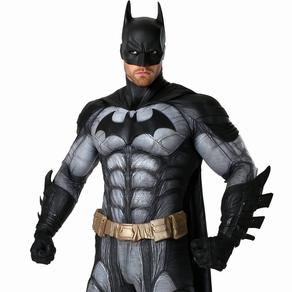Rubie's Men's Arkham City Deluxe Muscle Chest Batman Costume