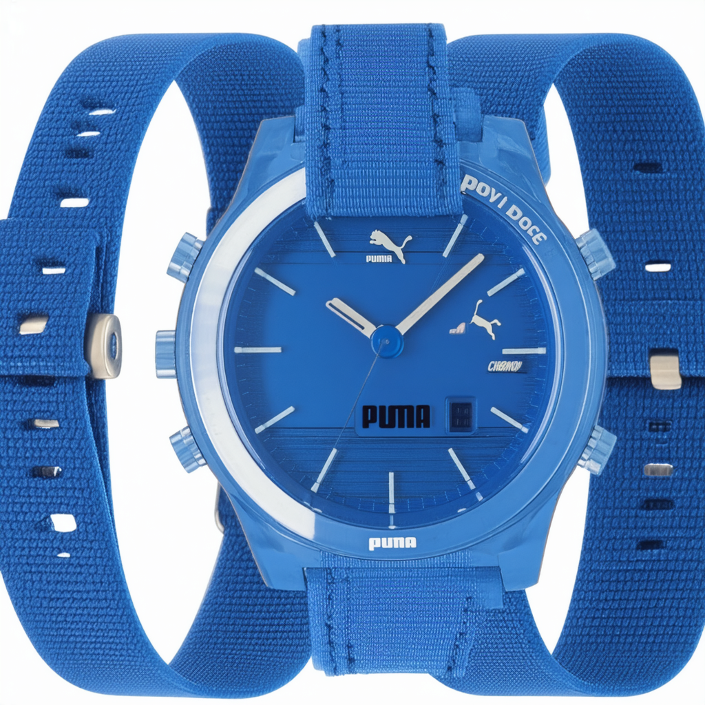 Puma Loop Chrono Digital Blue Dial Unisex watch #PU910801008