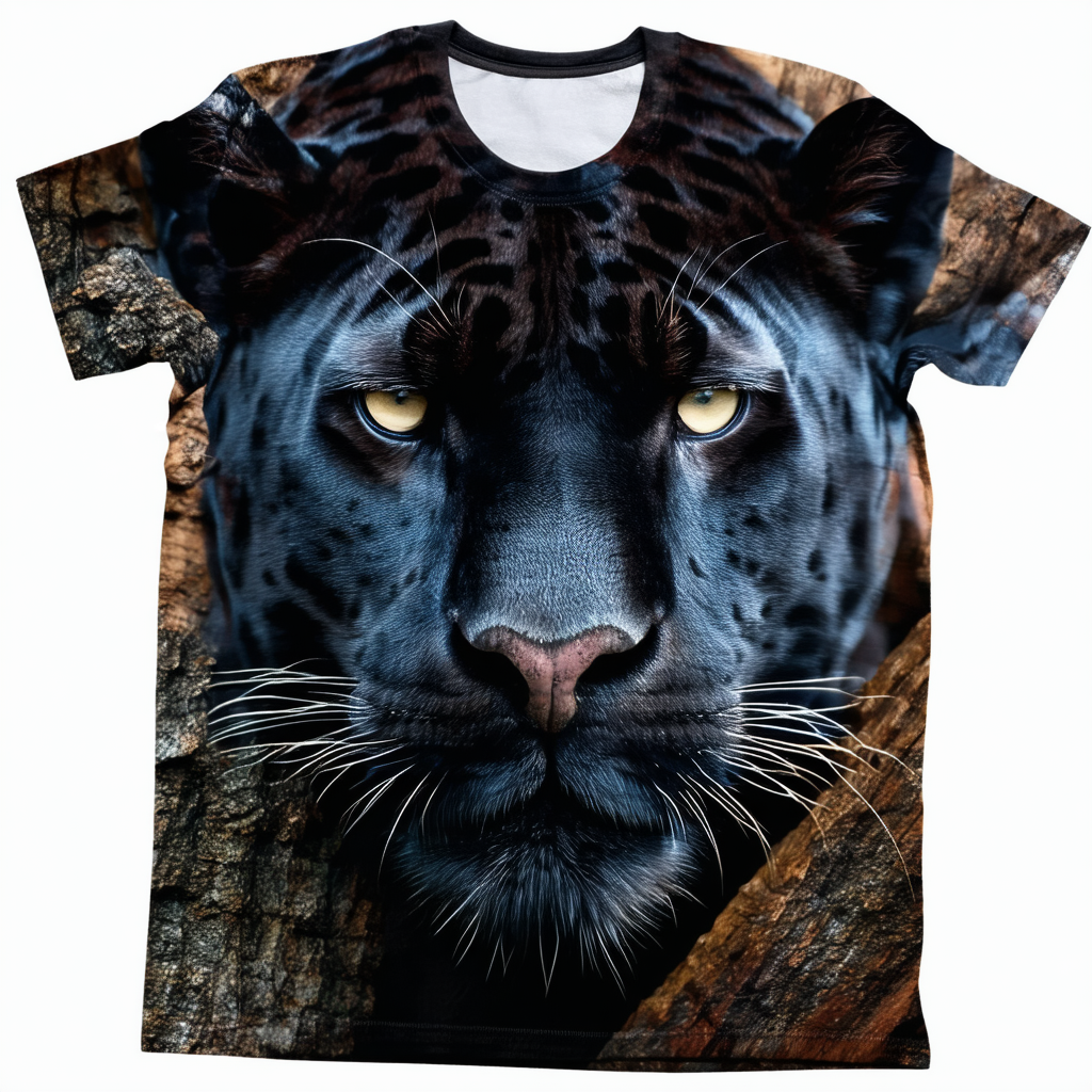 The Mountain Men's Big Face Panther Adult T-Shirt