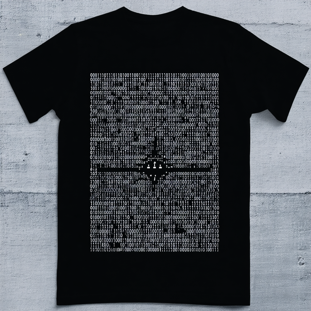 CafePress Geek in Binary Dark T Shirt Graphic Shirt