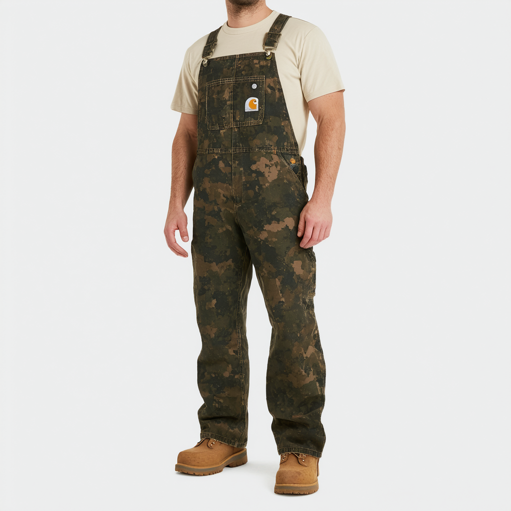 Carhartt Men's Camo Washed Duck Dungaree