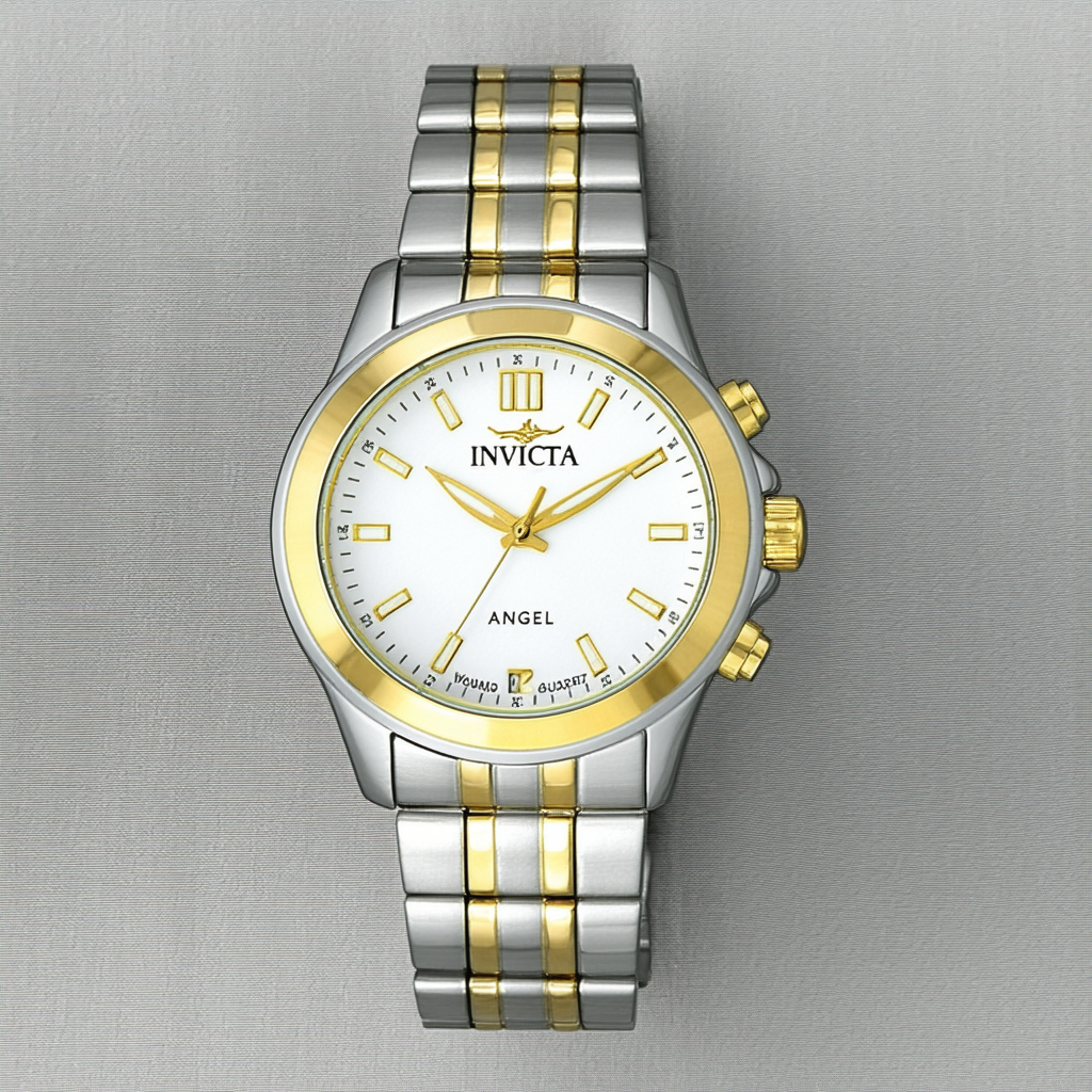 Invicta Women's Angel Quartz Watch with Stainless-Steel Strap, Two Tone, 20 (Model: 22109)