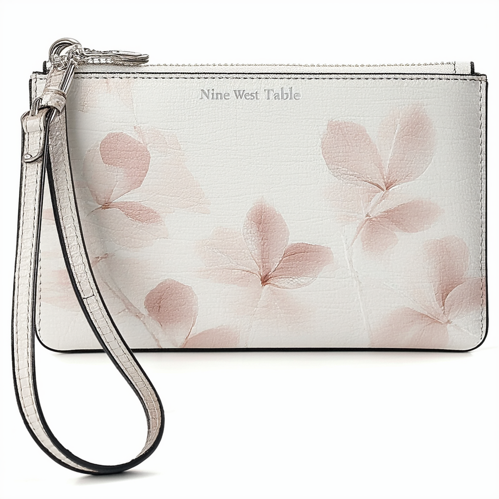 Nine West Table Treasures E and W Petal Wristlet, Snow Petal, One Size