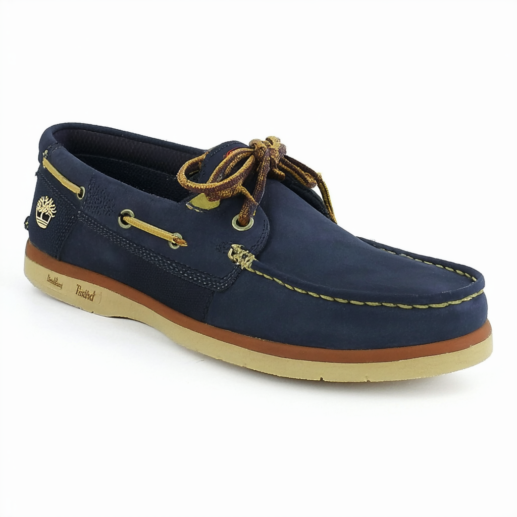 Timberland Men's Earthkeepers Kia Wah Bay 2-Eye Boat Lace-Up,Navy Nubuck,12 EE US