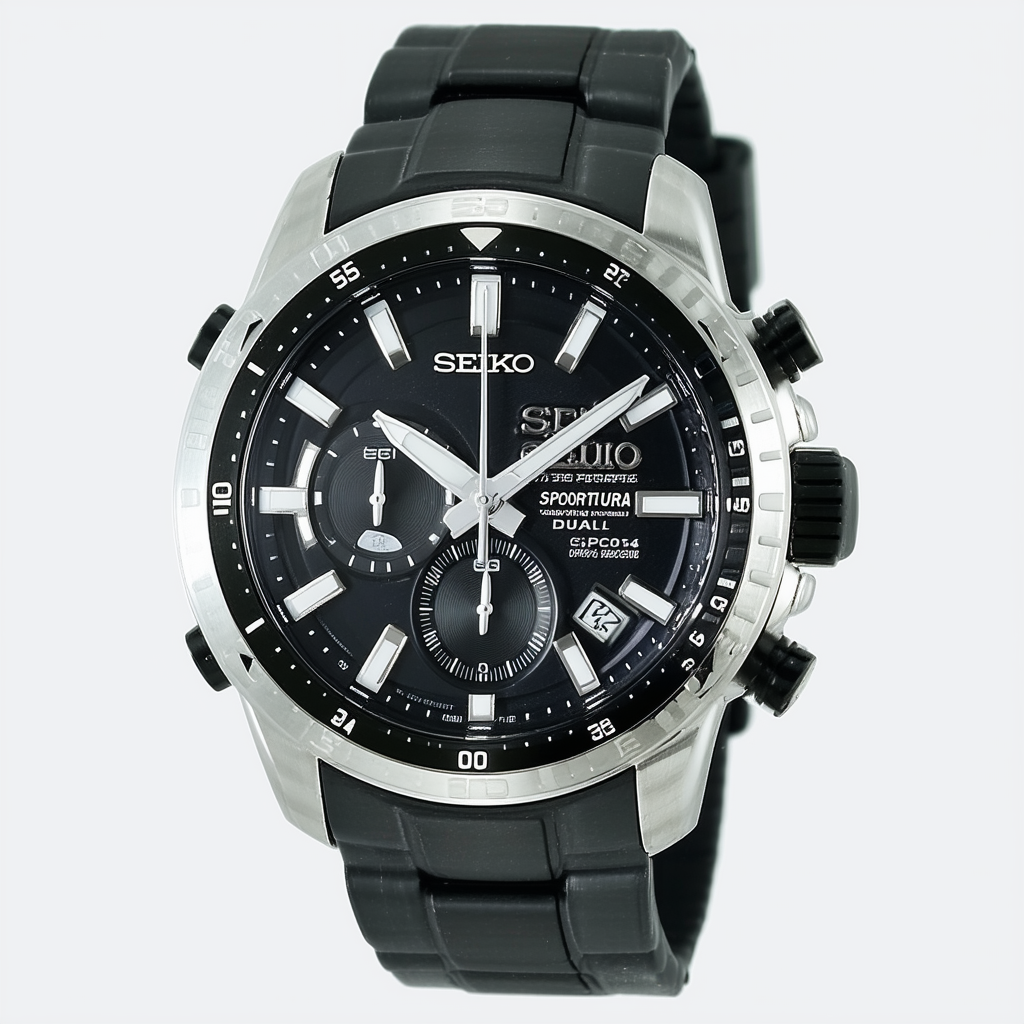 Seiko Men's SPC045 Sportura Dual Fly-back Chronograph Watch
