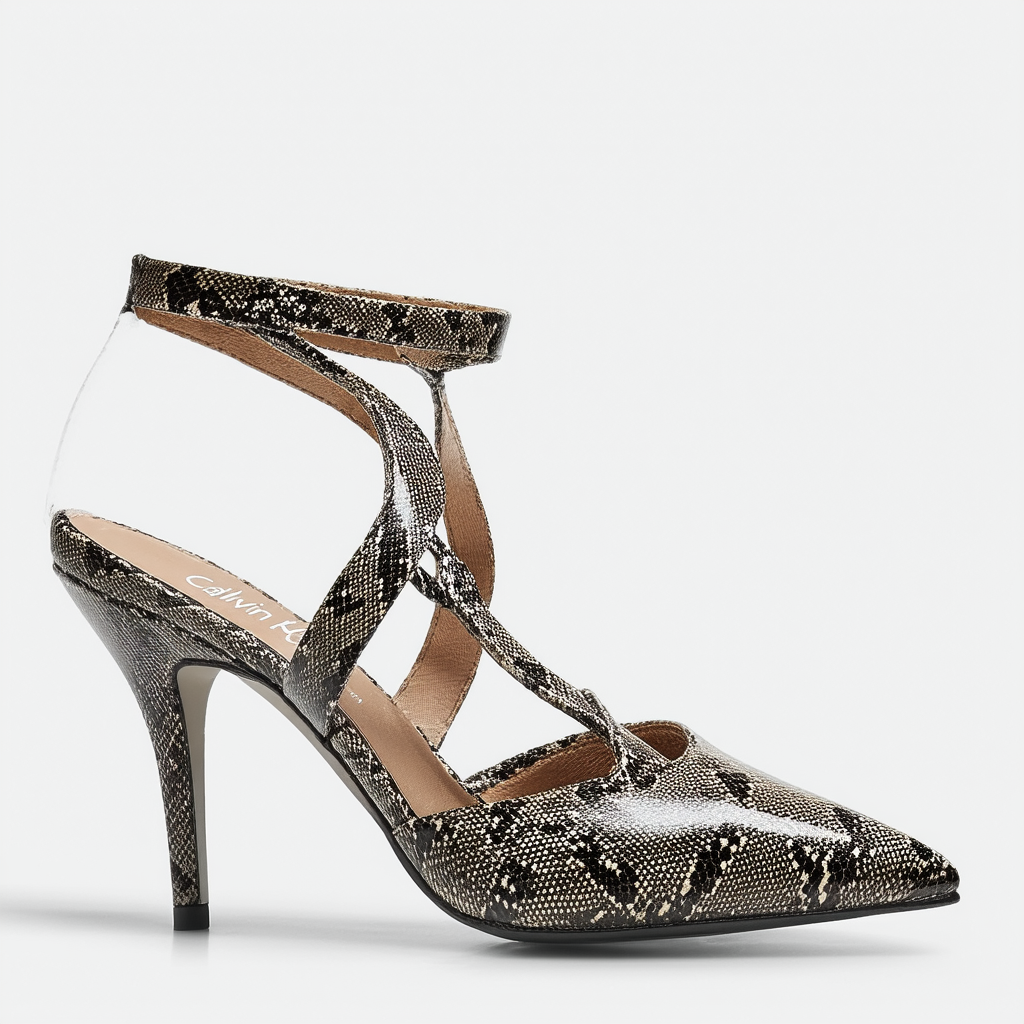 Calvin Klein Women's Lana Matte Snake Dress Pump