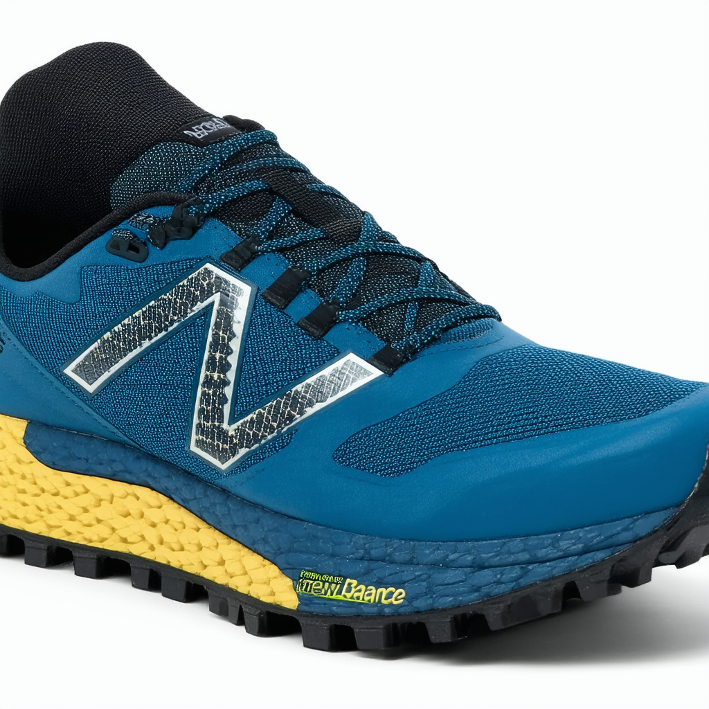 New Balance Men's Fresh Foam Crag Trail V1 Running Shoe, Techtonic Blue/Sulphur Yellow, 16 W US