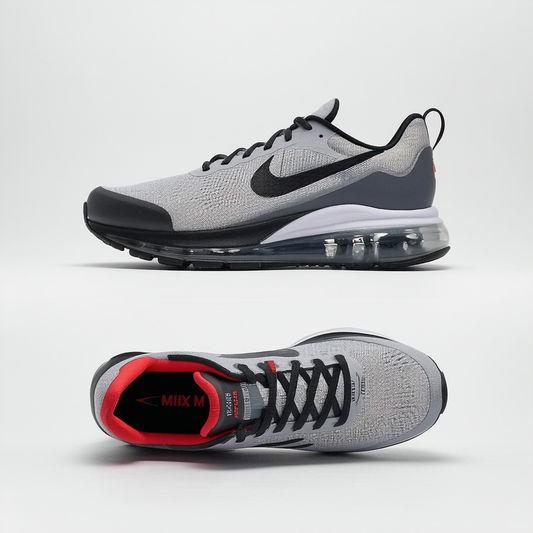 Nike Men's Air max Torch 4 Running Shoes, Atmosphere Grey/University Red/Black, 9.5