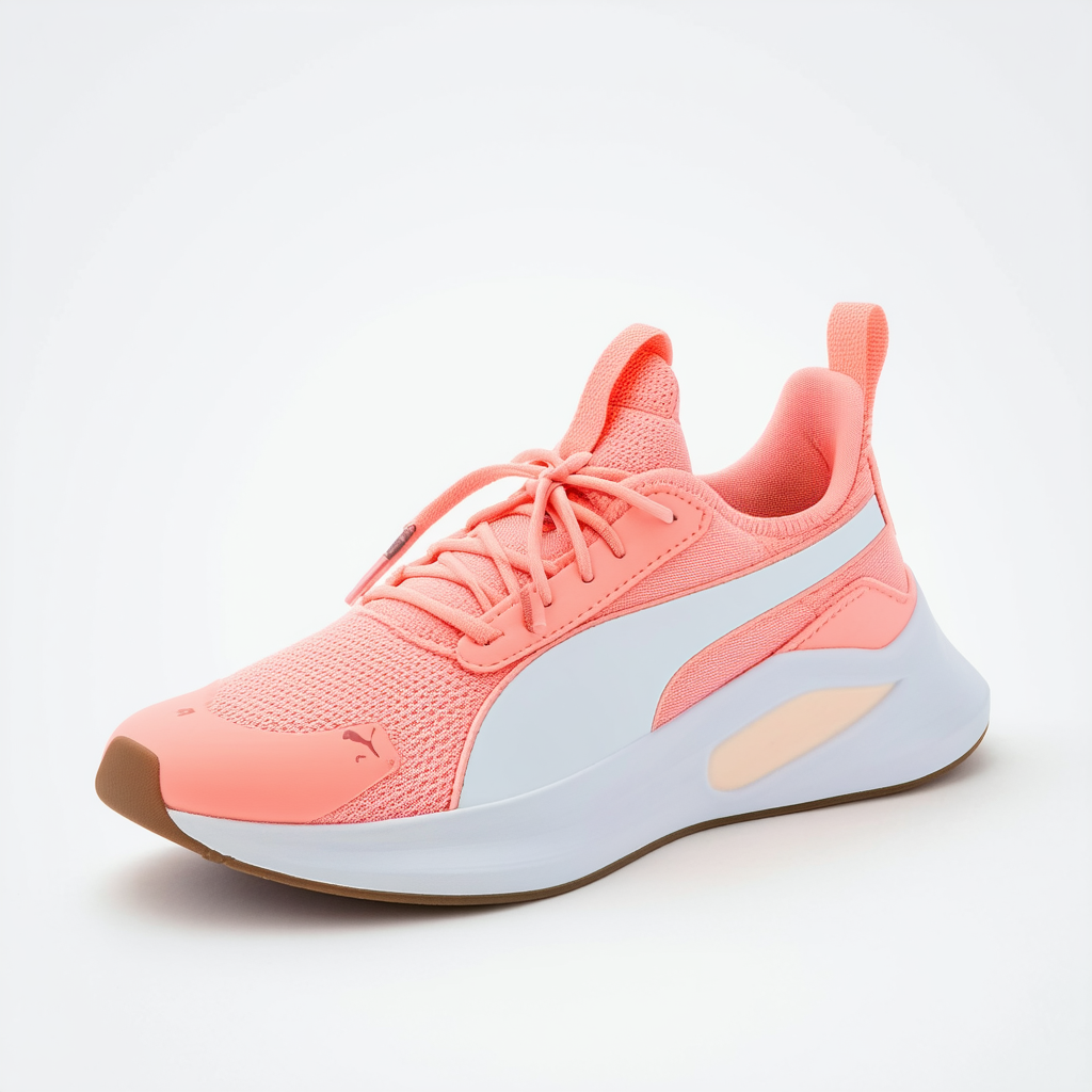 PUMA Women's Dare AC Sneaker, Peach Bud White-Bright Peach, 9.5 M US