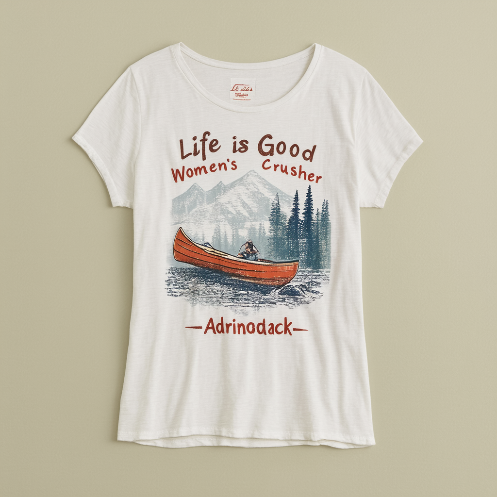 Life is Good Women's Crusher Jackie Adirondack T-Shirt