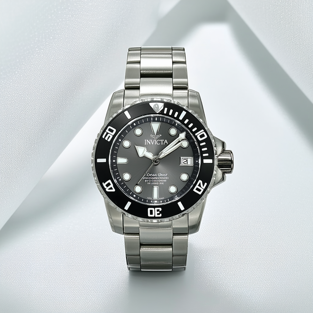 Invicta Men's 0887 Pro Diver Ocean Ghost Grey Dial Stainless Steel Watch