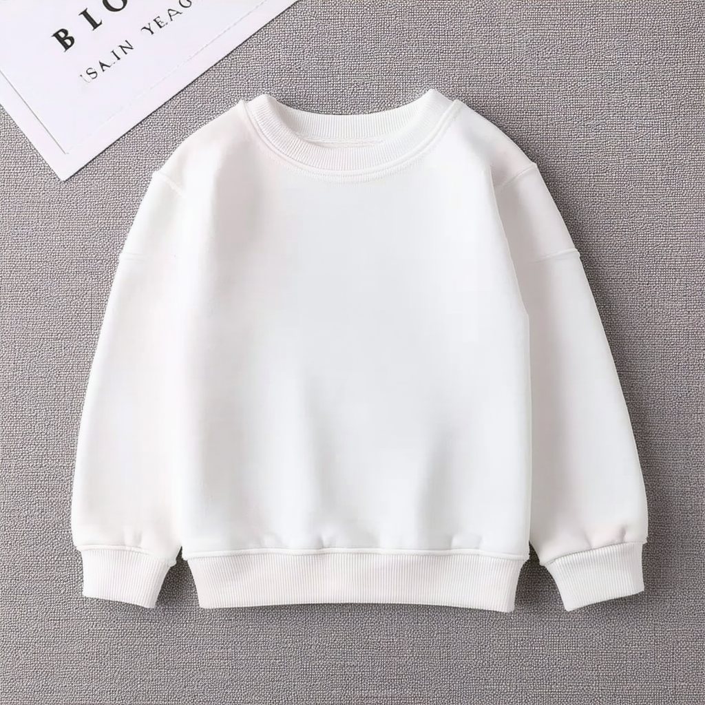 Toddler Girls Solid Color Pullover Fall Long Sleeve Sweatshirt Kids Crewneck Casual Tops 6M-7T
