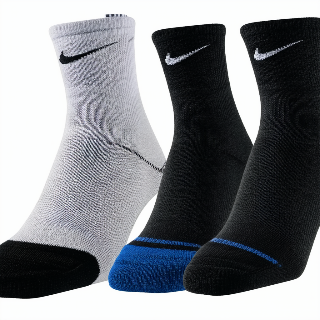 Nike Unisex Dri-Fit Everyday Plus Lightweight Crew Socks 3 Pack