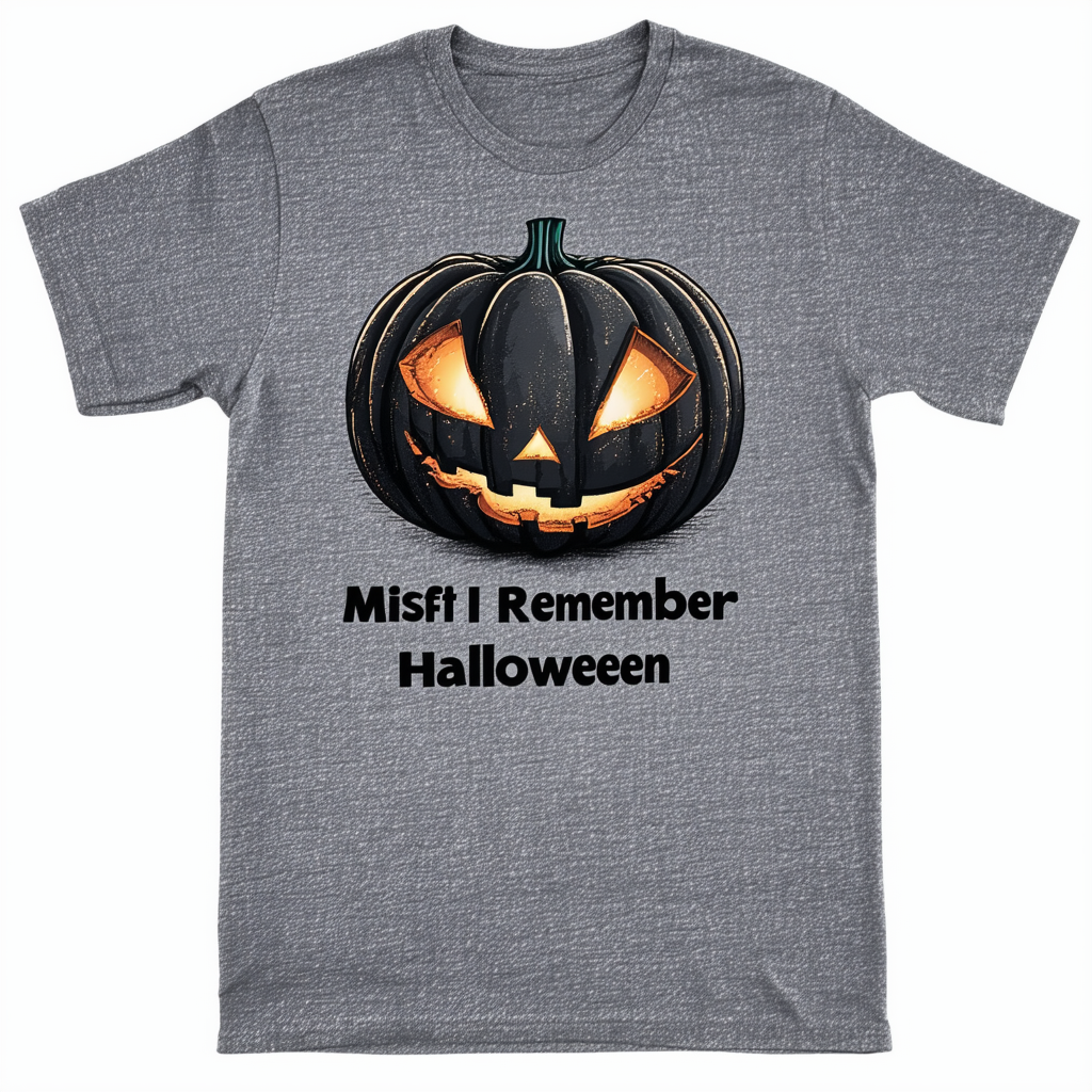Trevco Misfits I Remember Halloween-Adult Heather-Charcoal
