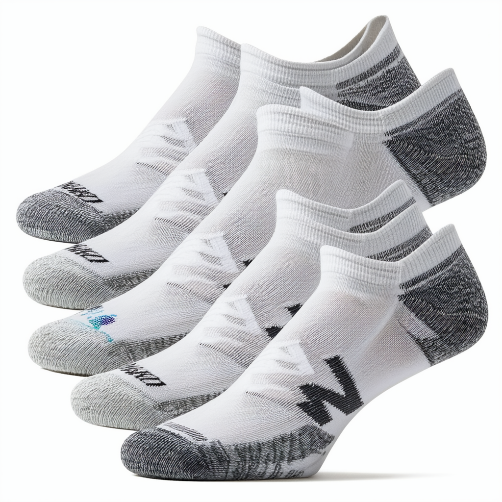 New Balance unisex-adult 6 Pack Essentials Cushioned Low Cut Socks