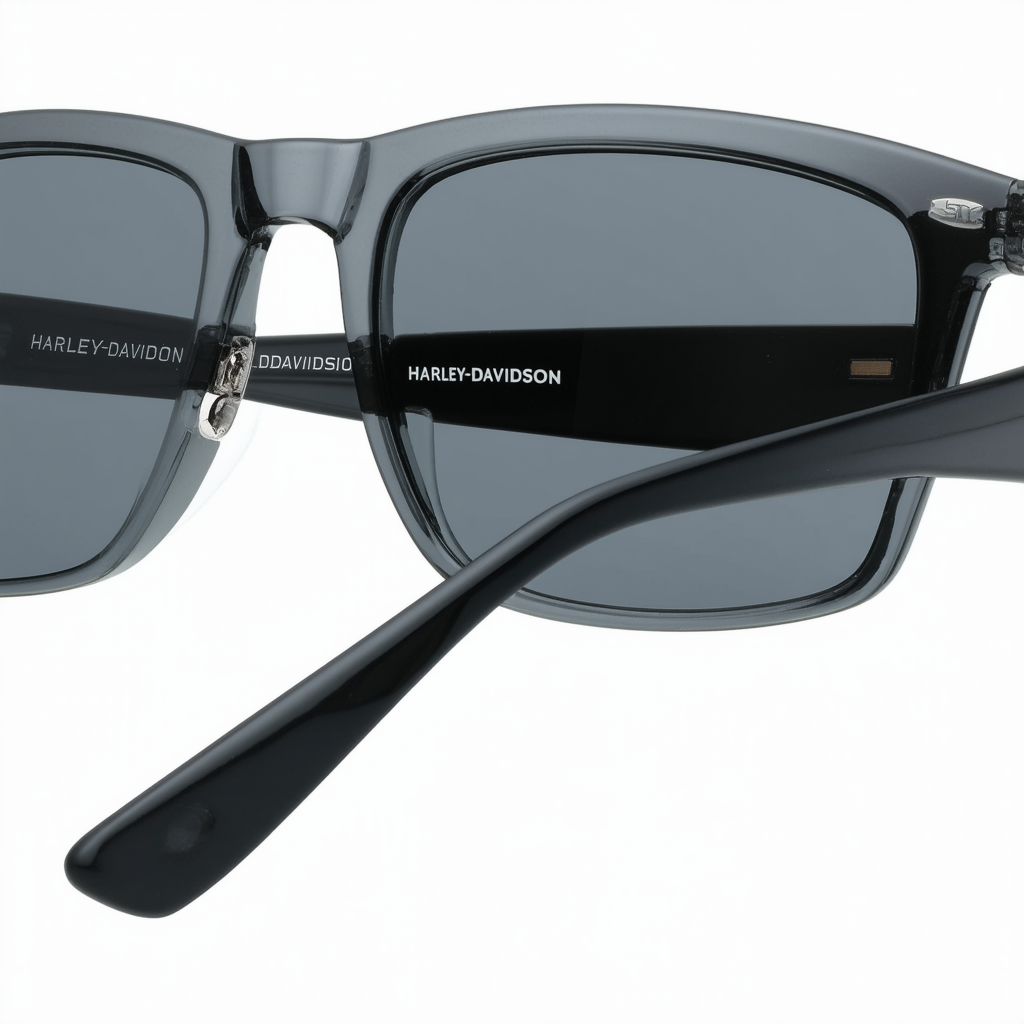 Harley-Davidson Curve Grey Lens w/Gloss Black Frame Sunglasses HDCUR01
