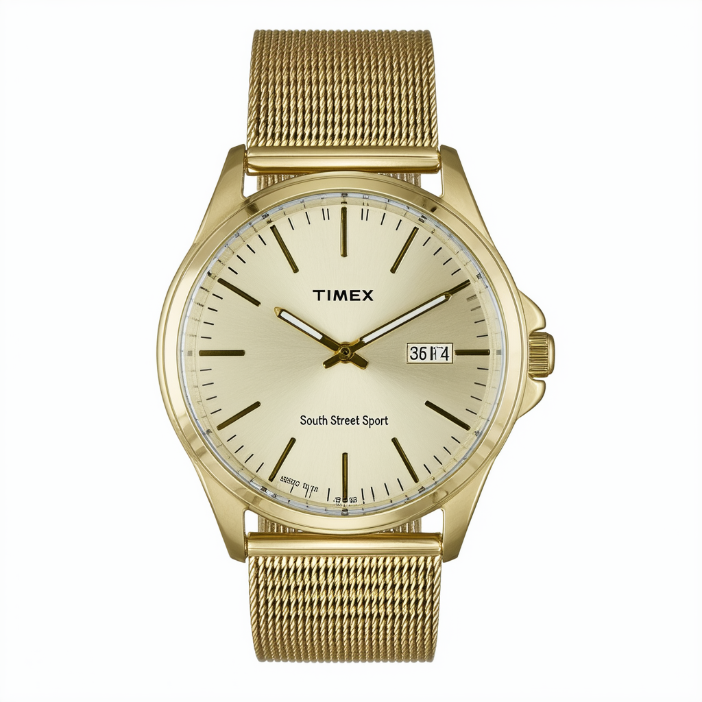 Timex Men's South Street Sport 36mm Watch - Two-Tone Expansion Band Gold-Tone Dial Two-Tone Case