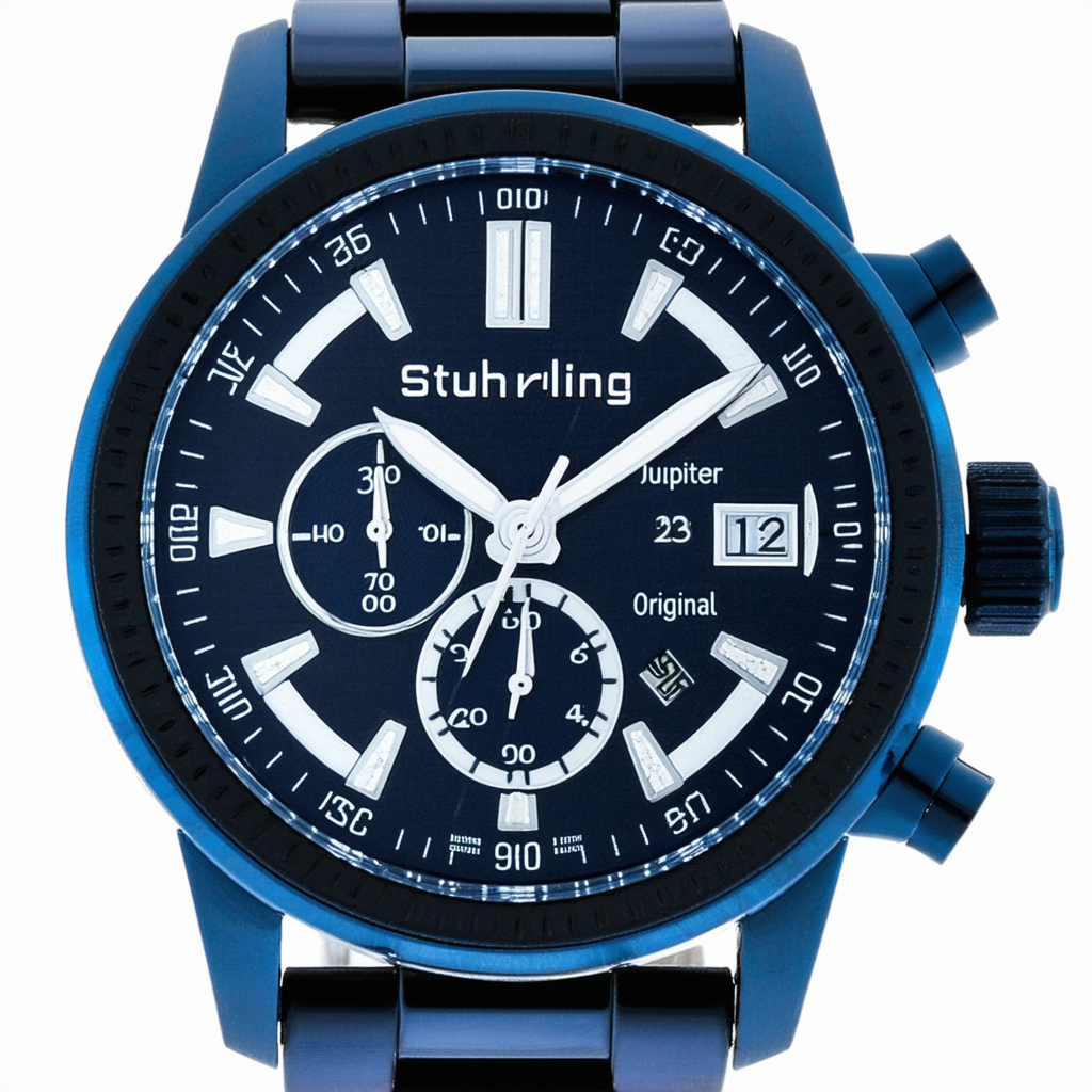 Stuhrling Original Men's 345M.33112 Classic Jupiter Swiss Quartz Day, Date Watch