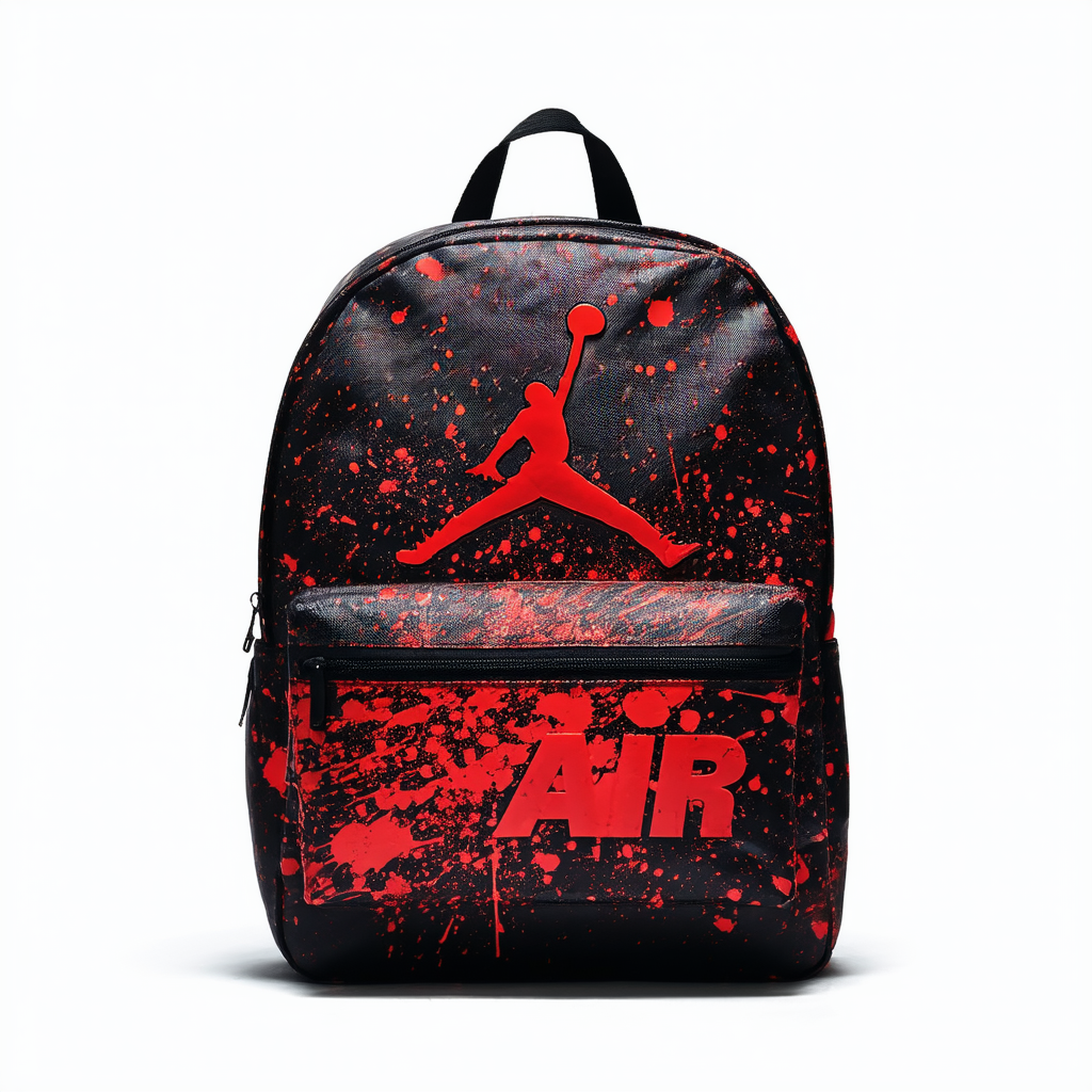 Jordan Air Splatter Backpack (One Size, Red Splatter)