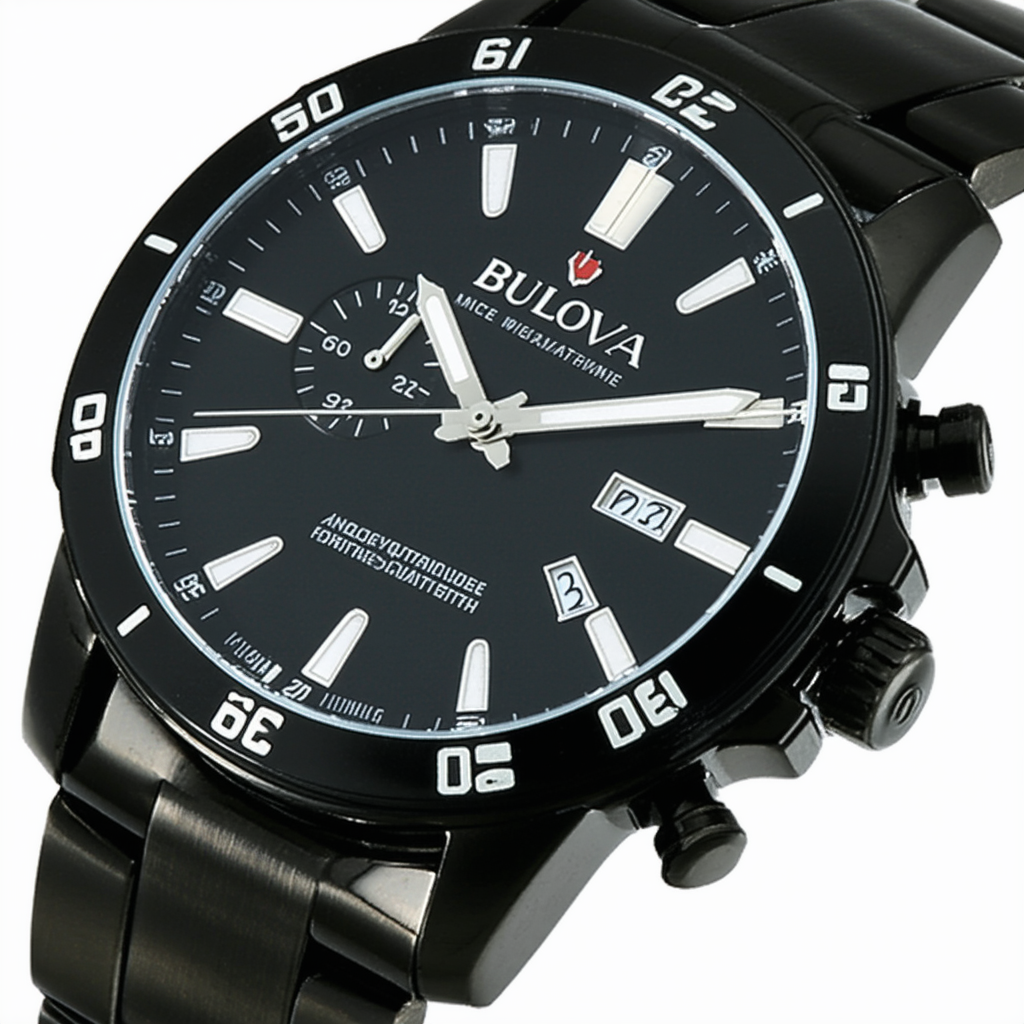 Bulova Men's Analogue Quartz Watch with Stainless Steel Strap 98D149