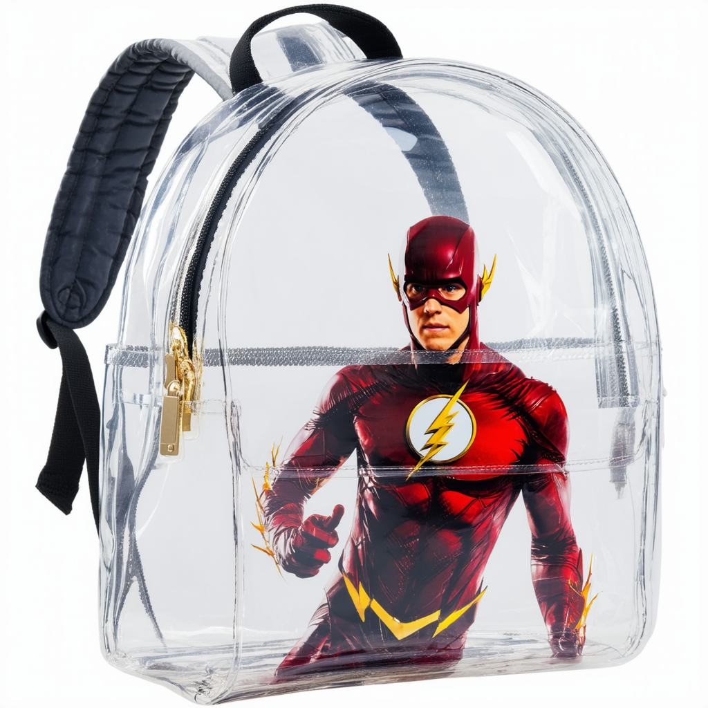Bioworld DC Comics The Flash Clear Backpack