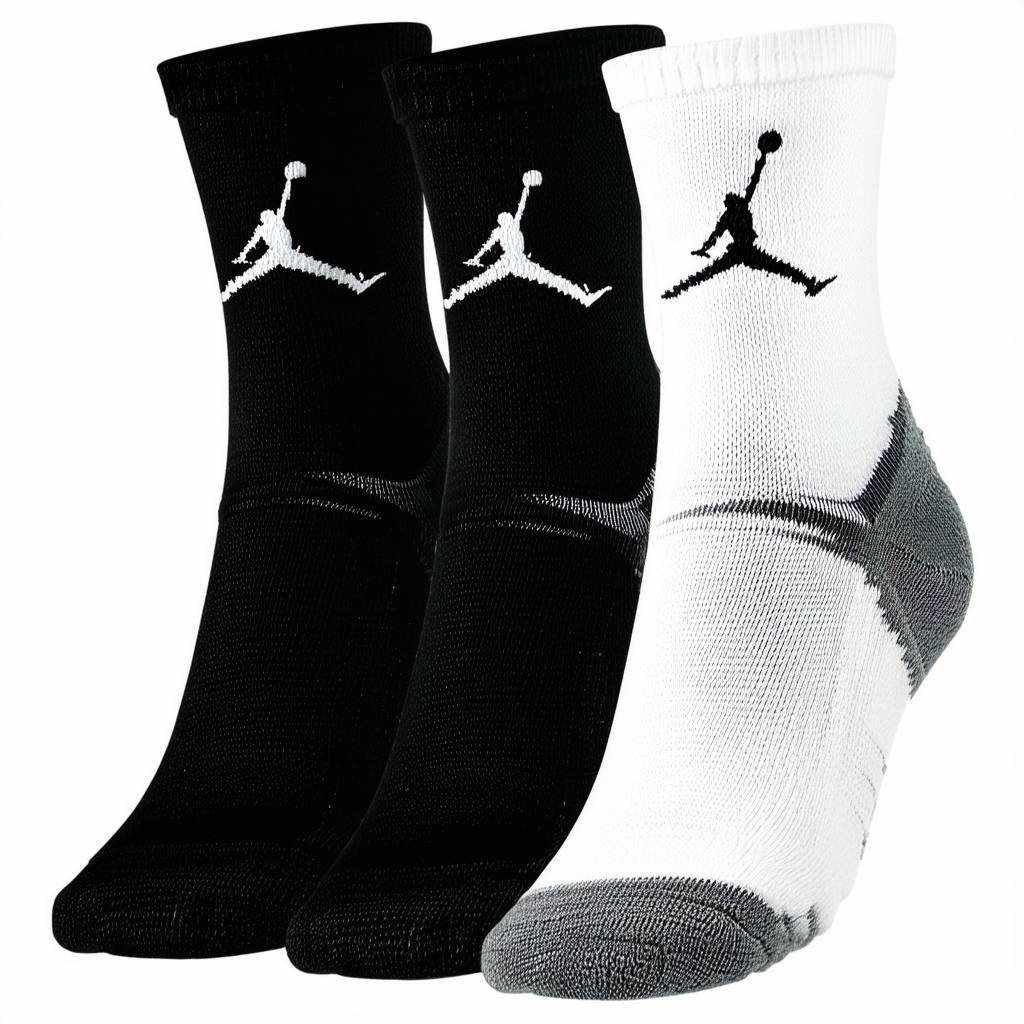 NIKE AIR JORDAN JUMPMAN CREW SOCKS 3 PACK - BOYS' GRADE SCHOOL