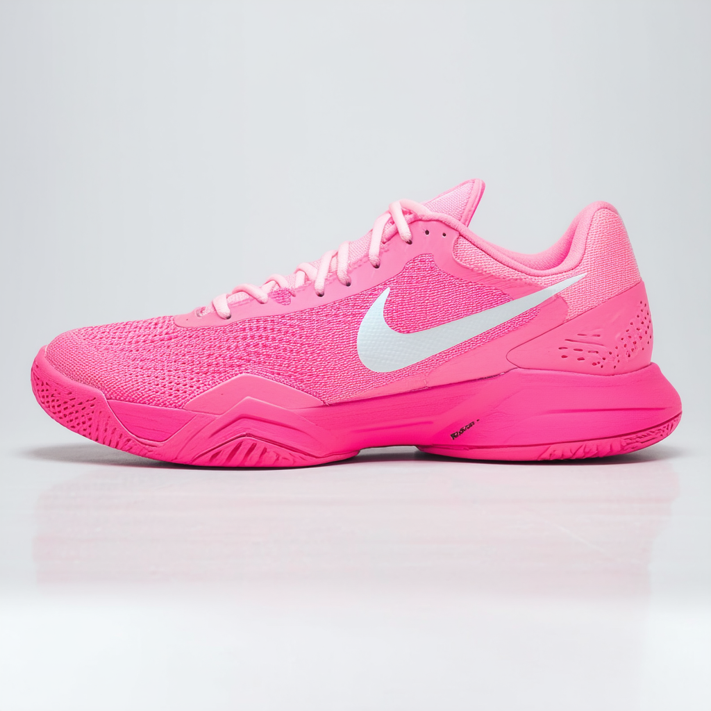 Nike Zoom Cage 2 Womens Tennis Shoe (8.5, Pink POW/White-Classic Charcl)