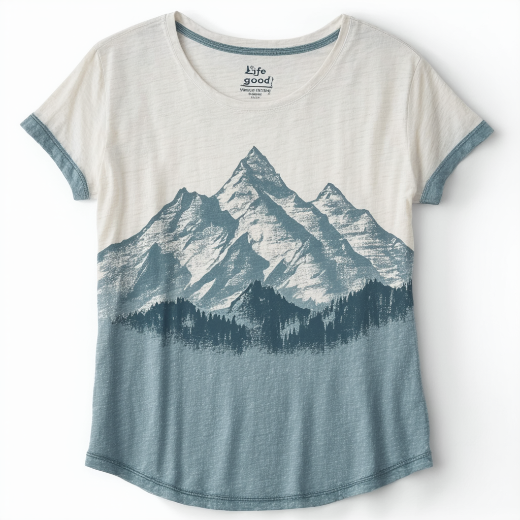 Life is Good Women's Breezy Tee Mountains are Calling