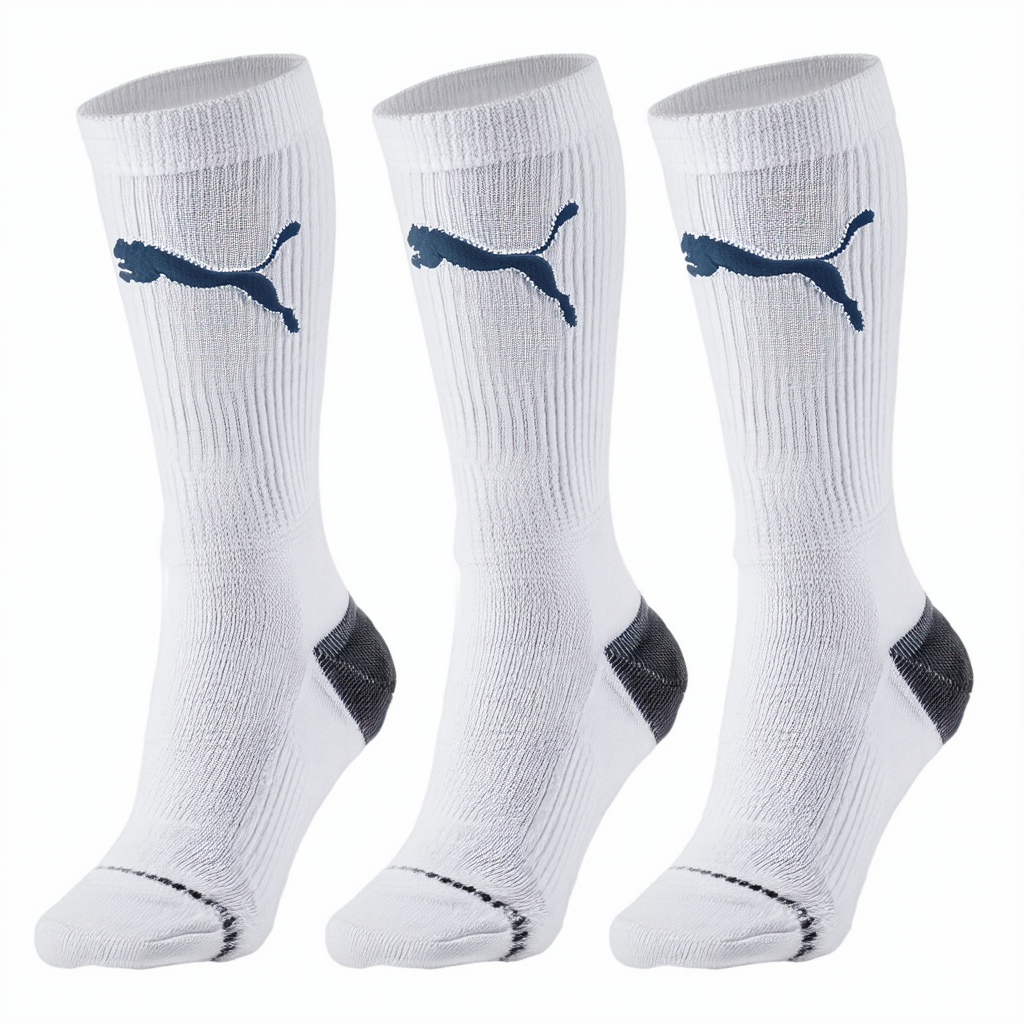 PUMA 3 Pack Mens Crew Socks