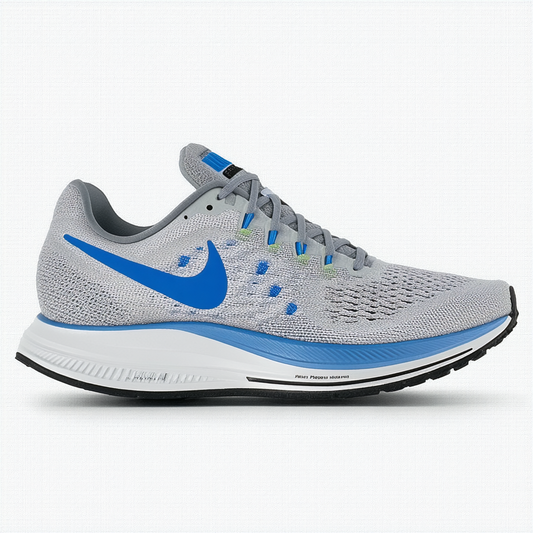 Nike Men's Air Zoom Pegasus 34 Wide (2E) Running Shoe Wolf Grey/White-Racer Blue 11.0