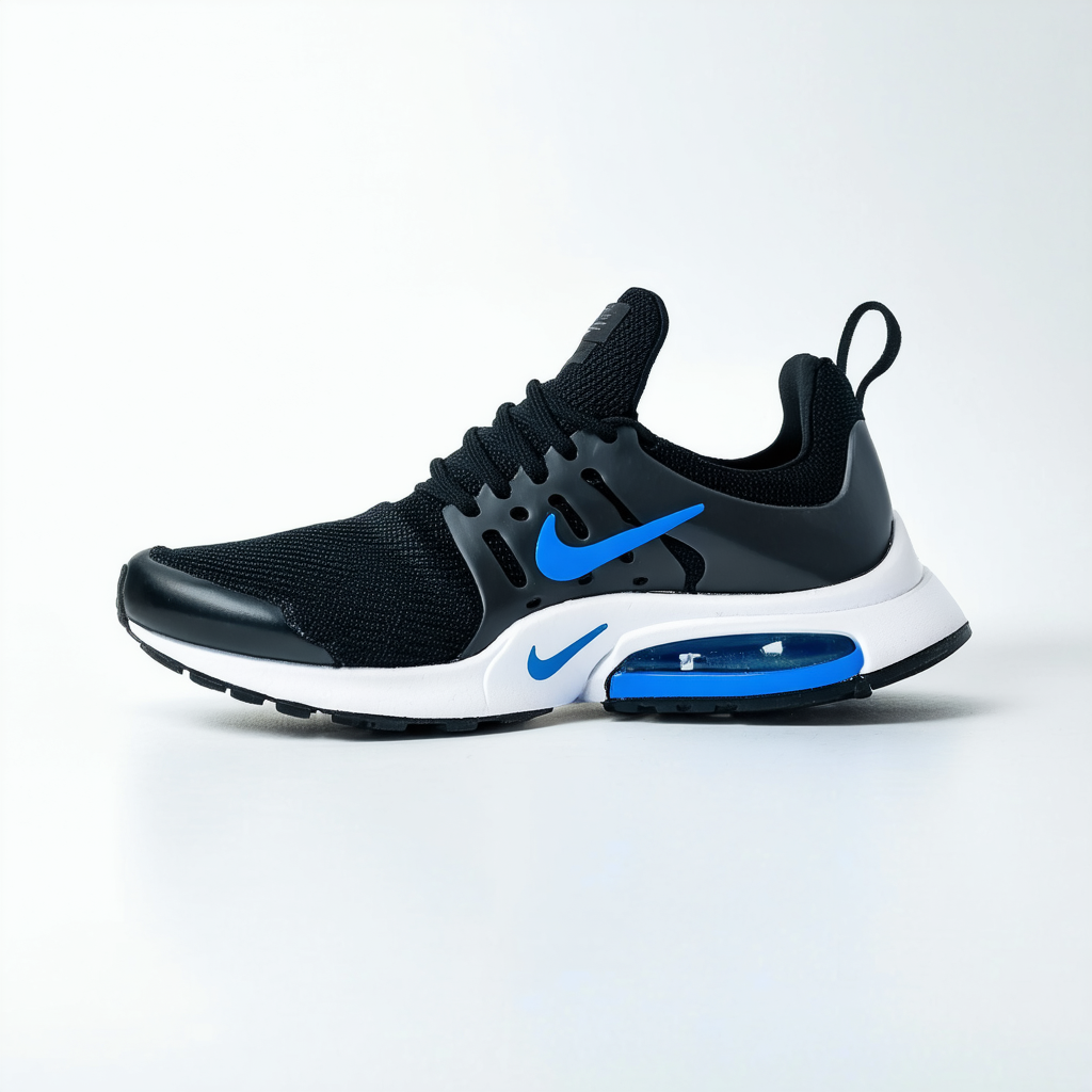 Nike Air Presto Essential Men's Lifestyle Running Shoes Black/Blue (9 D(M) US)